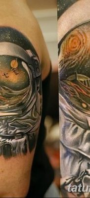 fotó az űrhajós tetoválásról, 2017. december 25 -én, №016 - űrhajós tetoválás -
