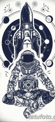 fotó az űrhajós tetoválásról, 2017. december 25 -én, №037 - űrhajós tetoválás - 3623426