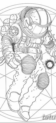 fotó az űrhajós tetoválásról, 2017. december 25 -én, №041 - űrhajós tetoválás -