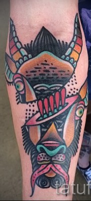 Kecske tetoválás - fotó a kész tetoválásról 10012016 44