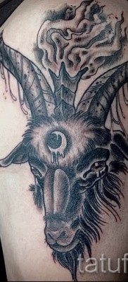 Kecske tetoválás - fotó a kész tetoválásról 10012016 42