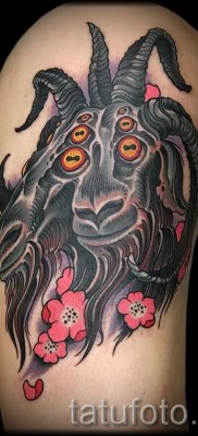 Kecske tetoválás - fotó a kész tetoválásról 10012016 32