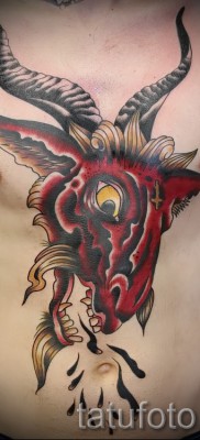 Kecske tetoválás - fotó a kész tetoválásról 10012016 -ból 21