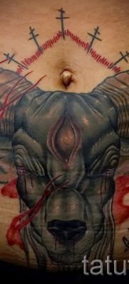 Kecske tetoválás - fotó a kész tetoválásról 10012016 -ból 7