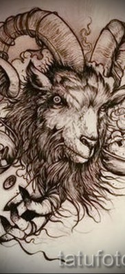 Kecske tetoválás - fotó a kész tetoválásról 10012016 -ból 3