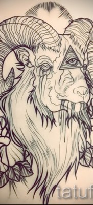 Kecske tetoválás - fotó a kész tetoválásról 10012016 -ból 2