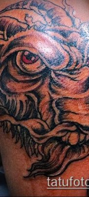 Fotó a Bak tetoválásról (jelentése) - példa egy érdekes tetoválási rajzra - 040