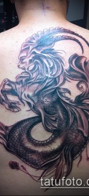 Fotó a Bak tetoválásról (jelentése) - egy példa egy érdekes tetoválási tervre - 034