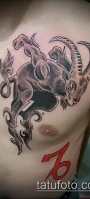 Fotó a Bak tetoválásról (jelentése) - egy példa egy érdekes tetoválási tervre - 032