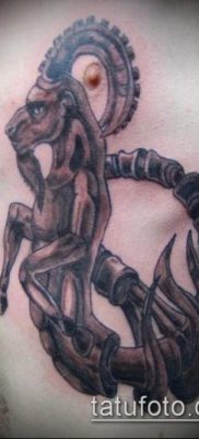 Fotó a Bak tetoválásról (jelentése) - példa egy érdekes tetoválási rajzra - 030
