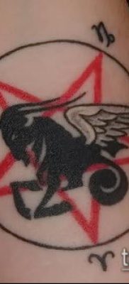 Fotó a Bak tetoválásról (jelentése) - példa egy érdekes tetoválási tervre - 026