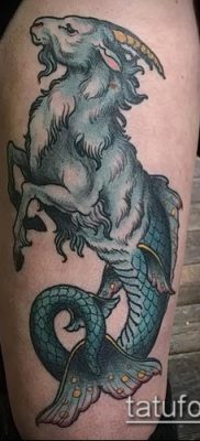 Fotó a Bak tetoválásról (jelentése) - egy példa egy érdekes tetoválási tervre - 025