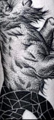 Fotó a Bak tetoválásról (jelentése) - egy példa egy érdekes tetoválási tervre - 021