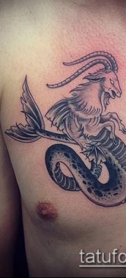 Fotó a Bak tetoválásról (jelentése) - egy példa egy érdekes tetoválási tervre - 019