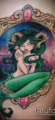 Fotó a Bak tetoválásról (jelentése) - egy példa egy érdekes tetoválási rajzra - 018