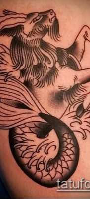 Fotó a Bak tetoválásról (jelentése) - példa egy érdekes tetoválási tervre - 017