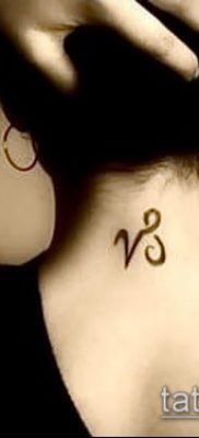 Fotó egy bak tetoválásról (jelentése) - egy példa egy érdekes tetoválási rajzra - 003