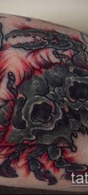 fénykép egy rák (rák) tetoválásról (érték) - egy példa egy érdekes tetoválási rajzra - 025