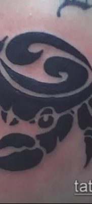 fénykép egy rák (rák) tetoválásról (érték) - egy példa egy érdekes tetoválásra - 012