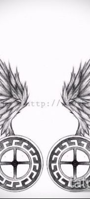 Fotó a Hermes tetováló szárnyairól - 06072017 - példa - 011 Hermes tetoválószárnyai