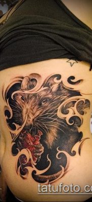 rotte tatoveringsfoto (værdi) - et eksempel på en interessant tatoveringstegning - 043