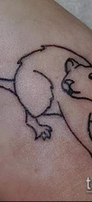 rotte tatoveringsfoto (værdi) - et eksempel på en interessant tatoveringstegning - 039