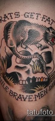 rotte tatoveringsfoto (betydning) - et eksempel på en interessant tatoveringstegning - 033