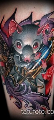 rotte tatoveringsfoto (betydning) - et eksempel på en interessant tatoveringstegning - 031