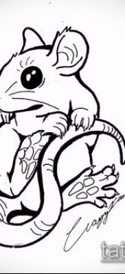 rotte tatoveringsfoto (værdi) - et eksempel på en interessant tatoveringstegning - 017