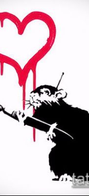 rotte tatoveringsfoto (værdi) - et eksempel på en interessant tatoveringstegning - 012