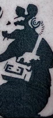 rotte tatoveringsfoto (værdi) - et eksempel på en interessant tatoveringstegning - 011