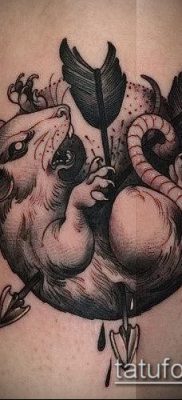 rotte tatoveringsfoto (værdi) - et eksempel på en interessant tatoveringstegning - 006