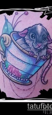 rotte tatoveringsfoto (betydning) - et eksempel på en interessant tatoveringstegning - 005