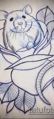 rotte tatoveringsfoto (værdi) - et eksempel på en interessant tatoveringstegning - 003