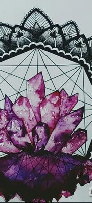 fotó egy kristálytetoválásról, kelt 2017.08.27. 019. szám - Tetováló kristály -