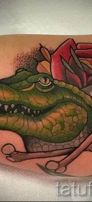 Egy krokodil tetoválás fotója egy cikkhez a krokodil tetoválás jelentéséről - tatufoto.ru - 30