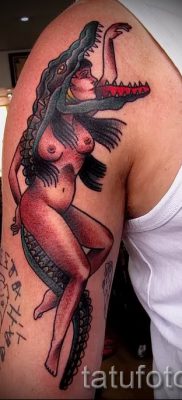Fotó a krokodil tetoválásról egy cikkhez a krokodil tetoválás jelentéséről - tatufoto.ru - 11
