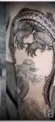 Fotó a krokodil tetoválásról egy cikkhez a krokodil tetoválás jelentéséről - tatufoto.ru - 9