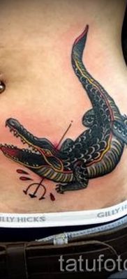 Fotó a krokodil tetoválásról egy cikkhez a krokodil tetoválás jelentéséről - tatufoto.ru - 3