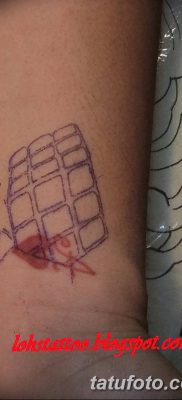 fotó a Rubik -kocka tetoválásról, 2018.02.24., №073 - tetoválás Rubik -kocka -