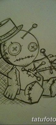 снимка татуировка кукла вуду от 08.08.2017 №002 - кукла татуировка вуду_