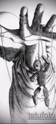 Fénykép egy bábjátékos tetoválásról - példa egy rajzra - 30052017 - példa - 003 Tattoo Puppeteer