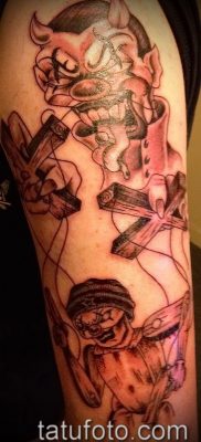 Fénykép egy bábjátékos tetoválásról - példa egy rajzra - 30052017 - példa - 006 Tattoo Puppeteer