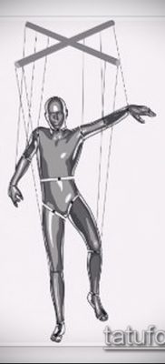 Fénykép egy bábjátékos tetoválásról - példa egy rajzra - 30052017 - példa - 037 Tattoo Puppeteer