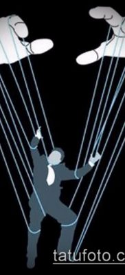 Fénykép egy bábjátékos tetoválásról - példa egy rajzra - 30052017 - példa - 043 Tattoo Puppeteer. -200 × 286