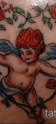 fotó Ámor tetoválásról (jelentése) - egy példa egy érdekes tetoválási tervre - 055