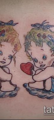 fotó Ámor tetoválásról (jelentése) - egy példa egy érdekes tetoválási tervre - 053