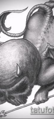 fotó Ámor tetoválásról (jelentése) - példa egy érdekes tetoválási tervre - 023