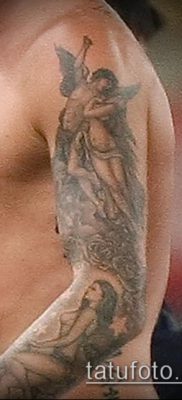 fotó Ámor tetoválásról (jelentése) - példa egy érdekes tetoválási tervre - 020