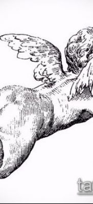 fotó Ámor tetoválásról (jelentése) - példa egy érdekes tetoválási tervre - 019